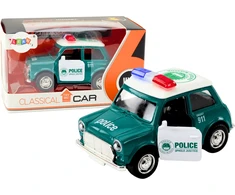 Lean Toys Klasikinis Policijos Automobilis 1:38 su Šviesomis ir Garsais