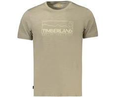Žalias T-shirt męski Timberland su nadrukiem