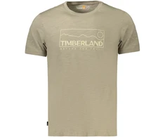 Žalias T-shirt męski Timberland su nadrukiem