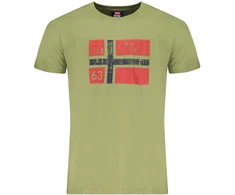 Žalias T-SHIRT MĘSKI Z KRÓTKIM RĘKAWEM NORWEGIA 1963