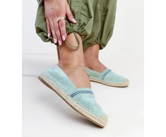 Žalios espadrilės su cirkonais Abia
