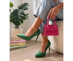 Žalios klasikinės aukštakulnės „Nicole“