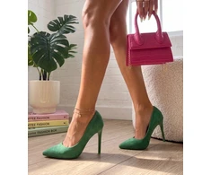 Žalios klasikinės aukštakulnės „Nicole“