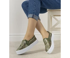 Žalios spalvos Slip On Irving sportbačiai
