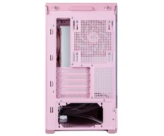 Zalman P30 V2 mATX mini tower kompiuterio korpusas, 3 x 120 mm ARGB, rožinis