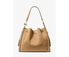 Zamszowa torebka maišelis Michael Kors 35F4G4ML3S, camelowa
