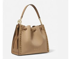 Zamszowa torebka maišelis Michael Kors 35F4G4ML3S, camelowa