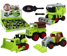 Žaislinė žemės ūkio transporto priemonė Lean Toys, žalia, 1 vnt