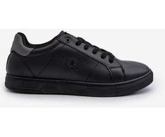 Žemi vyriški sportbačiai Eco Leather Big Star NN174284 Juodas
