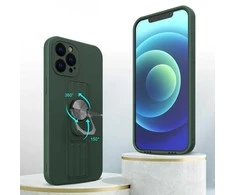 Hurtel Ring silikoninis dėklas skirtas iPhone 13 Pro, tamsiai mėlynas