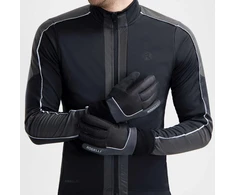 Žieminės pirštinės ESSENTIAL HIVIS juodos 2XL Rogelli