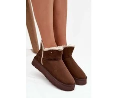 Žieminiai moteriški aulinukai platformoje rudi Wrangler
