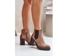 Zomšos imitacijos aulinukai su kulnu Step in style