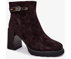 Zomšos imitacijos aulinukai su kulnu Step in style