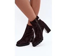 Zomšos imitacijos aulinukai su kulnu Step in style