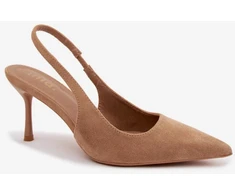 Zomšos imitacijos basutės su kulnu Step in style