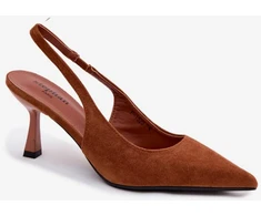Zomšos imitacijos basutės su kulnu Step in style