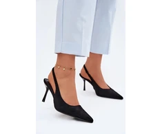 Zomšos imitacijos basutės su kulnu Step in style