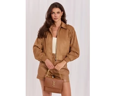 Zomšos imitacijos striukė Italy Moda