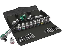 Wera Zyklop Speed 1/2'' terkšlių rinkinys + galvutės, 28 dalys
