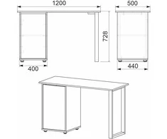 Rašomasis stalas KOMPANIT "LOFT-5"