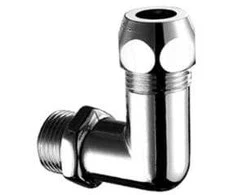 Alkūnė DN1/2" x Ø 10 Schell, išorinis pajungimas, su veržle