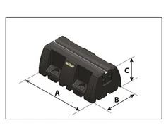 Atrama kondicionieriaus išoriniam blokui Tecnosystemi, SBR Extreme 20 300 kg 450 mm (1 vnt)