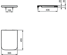 Dangtis WC Ideal Standard Atelier, Blend Cube
