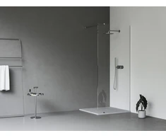 Dušo kabina Ravak Walk-In Wall, 100x80-120 Walk-In Wall Set 100, chromas+stiklas Transparent