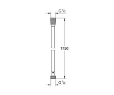 Dušo žarna GROHE Silverflex, 1.75 m
