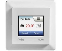 Elektra šildomų grindų termostatas Comfort Heat Touch, baltas