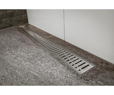 Grotelės dušo latakui ACO ShowerDrain C, Wave, 785 mm
