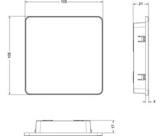 Rekuperatoriaus valdiklis Systemair Save, HMI baltas