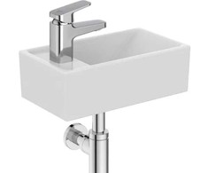 Ideal Standard TEMPO Rankų plovimo praustuvas 37 cm, čiaupo anga kairėje pusėje