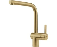 Plautuvės maišytuvas Franke Atlas Neo, su ištraukiamu dušeliu, Gold, Laminarstrahl