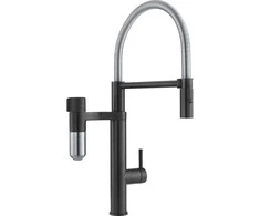 Plautuvės maišytuvas Franke su filtru, Vital Semi-Pro industrinė juoda/nerūdijantis plienas filtruotam ir karštam/šaltam vandeniui