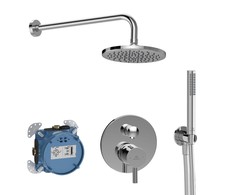 Potinkinis dušo komplektas Ideal Standard Ceraline, su apvalia Ø200 mm galva, chromas