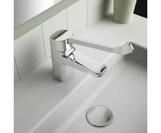 Praustuvo maišytuvas Ideal Standard Ceraplan, H75 su dugno vožtuvu, prailginta rankenėlė
