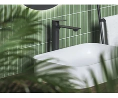 Praustuvo maišytuvas Ravak Plan 300 mm, PN 015.20BLM be dugno vožtuvo, matinės juodos