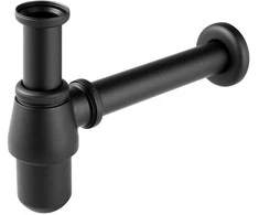 Praustuvo sifonas Ferro, juodas S30-BL