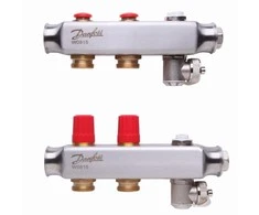 Reguliuojamas grindinio šildymo kolektorius Danfoss, be srauto matuoklių, SSM 2 žiedų