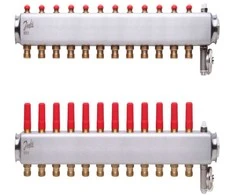 Reguliuojamas grindinio šildymo kolektorius Danfoss, be srauto matuoklių, SSM 12 žiedų