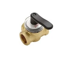 Rotacinis vožtuvas DANFOSS, bronzinis, trišakis, HRB 3, d32 Kvs16