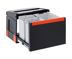 Šiukšliadėžė FRANKE, Cube 50, automatinis atidarymas, 14 l + 2x8 l