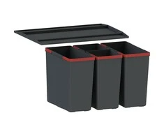 Šiukšliadėžė FRANKE, Easy Sort, 60-2 2x14,5l+2x7,5l