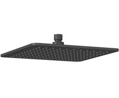 Stacionari kvadratinė dušo galva 250x250 mm, 986.20BLM juodas matinis
