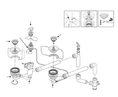 Ventilis FRANKE plautuvės LIX 651, MOX 651, MOX 660, EFX 651-78, d 3''1/2, ekscentrinis