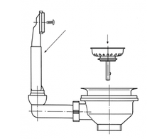 Ventilis FRANKE plautuvės ROL/ROX/RON 610-41, d 3''1/2, užkemšamas