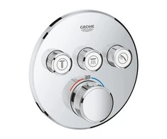 Virštinkinė dalis dušo maišytuvui Grohe, SmartControl apvali, 3 valdikliai