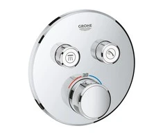 Virštinkinė dalis dušo maišytuvui Grohe, SmartControl apvali, 2 valdikliai